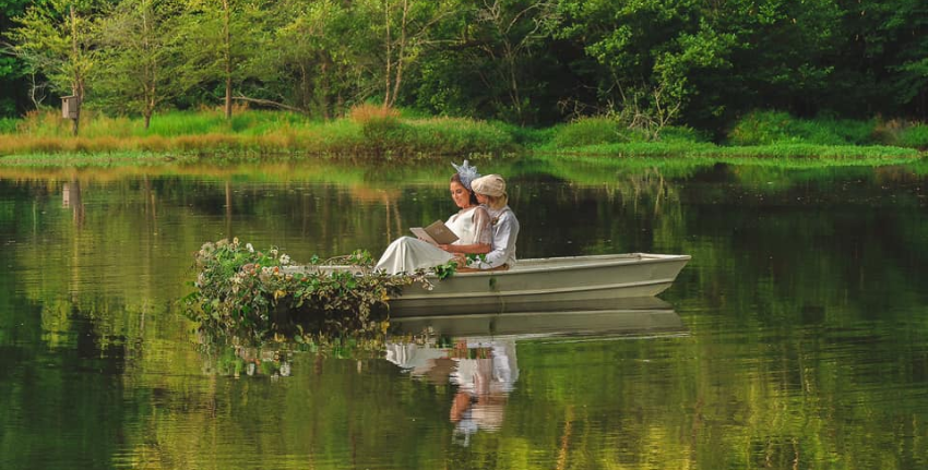 Wedding Couple on a boat